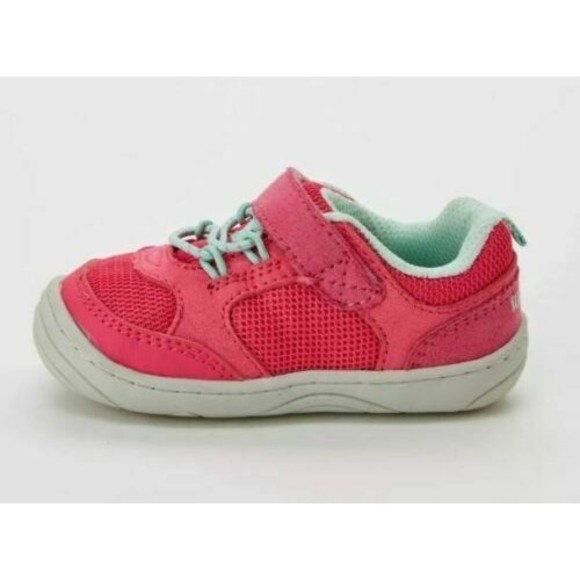 Pink Baby Girls Surprize Stride Rite Ari Sneakers STAGE 2 First walkers sz 4 - Picture 5 of 10